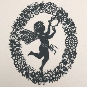 🔥ON SALE🔥Angel 💖 Handmade PaperCut Silhouette Scherenschn…